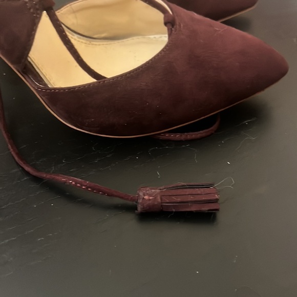 Jessica Simpson Lace Tie Up High Heels Shoes 9 - Picture 3 of 3